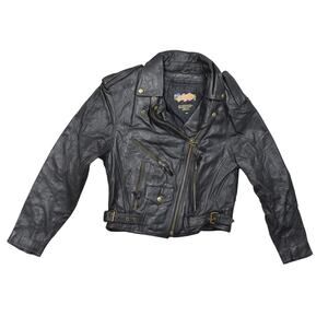 Easy Riders Black Leather Jacket Women's Medium Excellent Rider